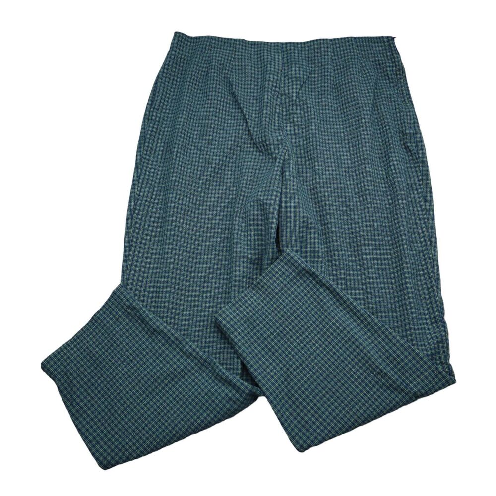 Avenue Pants Womens 20 Multicolor High Rise Flat Front Checkered Golf Trouser